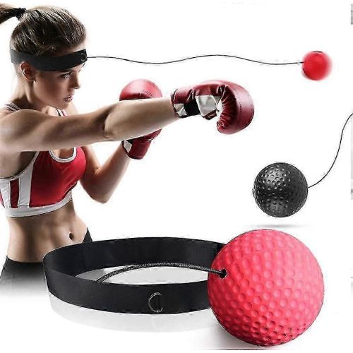 Set De Balle Réflexe De Boxe Avec Bandeau Pour La Coordination Et La Vitesse De Frappe