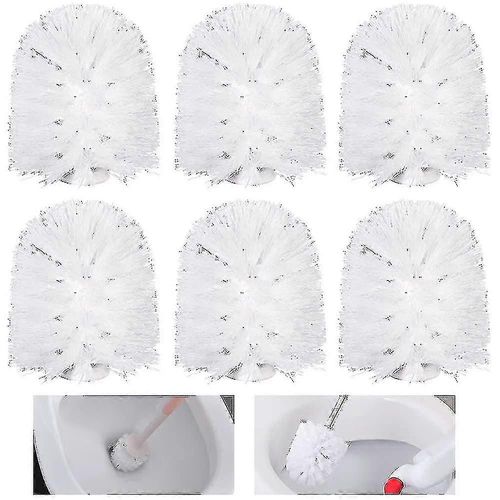 Paquet de 6 têtes de brosse de toilette de rechange,tête de brosse de toilette facile à visser