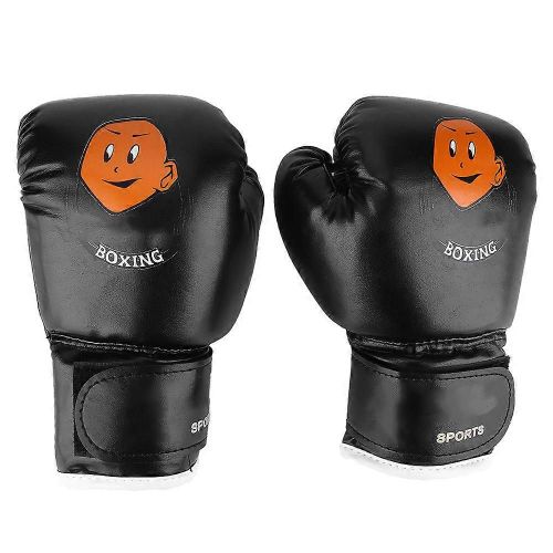 Enfants Boxe Combat Muay Thai Sparring Poing Kickboxing Grappling Sac De Sable Gants Noir