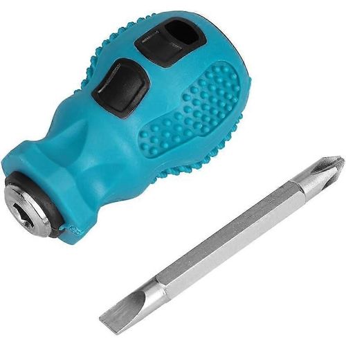 Tournevis à double usage,tournevis court,mini tournevis plat magnétique en croix