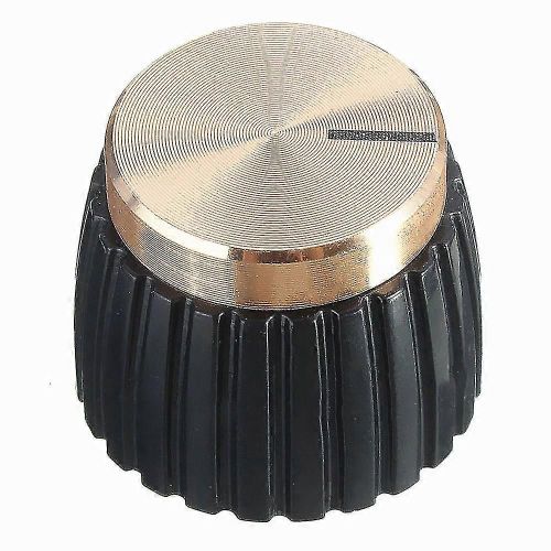 10x Ampli De Guitare Amplificateur Boutons Push-On Noir + Or Cap Pour Amplificateur
