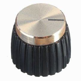 10x Ampli De Guitare Amplificateur Boutons Push-On Noir + Or Cap Pour Amplificateur