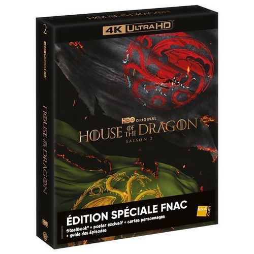 House Of The Dragon - Saison 2 - Édition Spéciale Fnac - Étui Rigide + Boîtier Métal Steelbook - 4k Ultra Hd + Goodies
