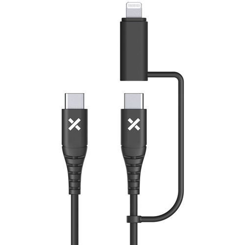 CÂBLE WEFIX 2 EN 1 USB C VERS USB C ET LIGHTNING