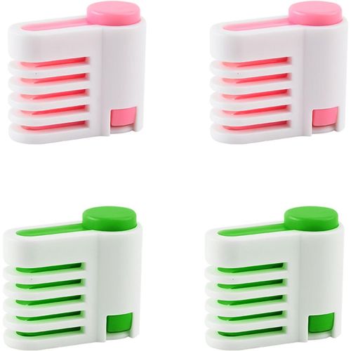 Trancheuse à Gâteau à 5 Couches,Trancheuse Portative,Coupe-Pain Réglable,pour Gâteaux,Pains,Toasts 2 Paires