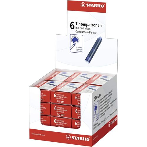 Chenquansarl-Cartouche - Lot X 144 Recharges Standard Pour Stylo Plume - Encre Effaçable - Bleu