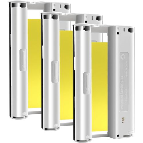 3Pk Compatible For Canon Selphy Kp-108In 3115B001(Aa) Cartouche Kp-36In Selphy Cp Imprimante Cp1500 Cp1300 Cp1200 Cp1000 Cp910 Cp900 Cp810, 3 Cartouches 100 X 148 Mm (Sans Papier P[ENC940338]