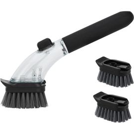 ChenQuanSarl-À Vaisselle Rechargeable Avec Distributeur De Liquide Vaisselle, De Cuisine À Long Manche Pour Casserole, Poêle, Nettoyage De L'Évier (Noir)