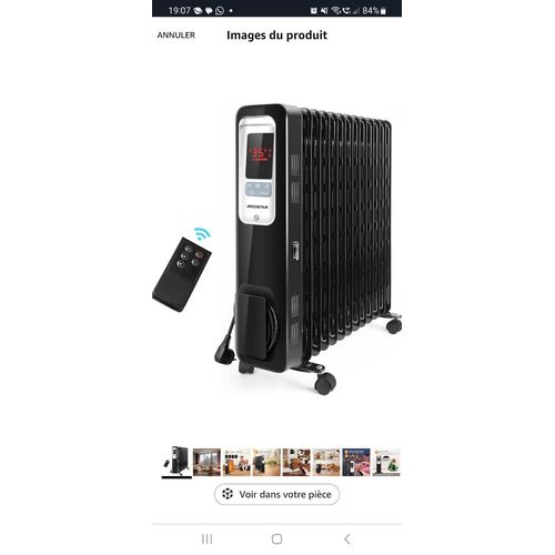 Radiateur a bain d'huile