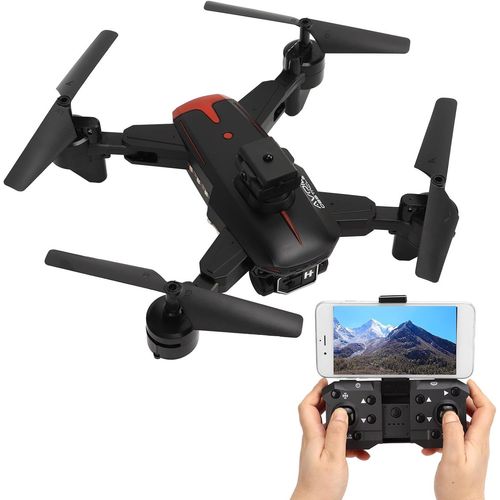 Asfasfq-Drones Avec Caméra Pour Adultes, Quadricoptère Rc Pliable À Double Caméra Hd 4k Pour Débutant, Mini Drone Avec Zoom 50 X, Prise En Du Retournement 3d, Maintien De-Annadue