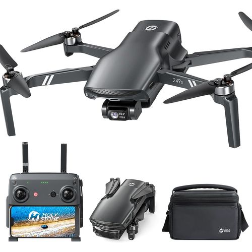 Asfasfq-Holy Stone Hs900 Gps Drone Avec Caméra 4k À Cardan 3 Axes, 249 G Léger, Moteur Sans Balais, Vidéo 4k À 30 Ips, Photo 48 Mp, Transmission 6000 Mètres, Suivi Visuel, Retour Automatique, Fpv Pou-Holy Stone
