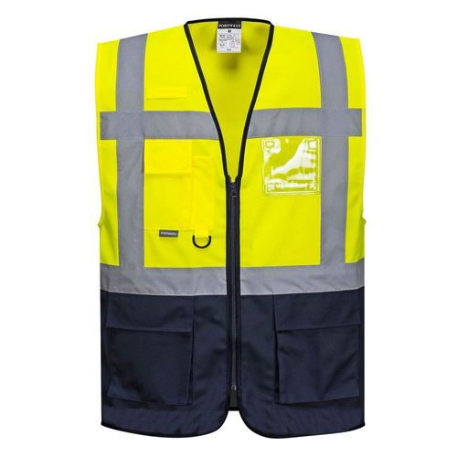 Gilet fluo secouriste Haute Visibilité Portwest Executive Warsaw Jaune / Noir XXL
