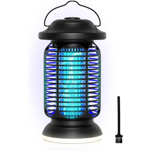 ASFASFq-Lampe Anti Moustique 20W, 4000V Piège Mouches Électrique IPX4 Résistant l'eau, Lampe Anti-Moustiques Hautement Efficace pour Intérieur/Extérieur, Conception Grille Améliorée & Éclairage LED I