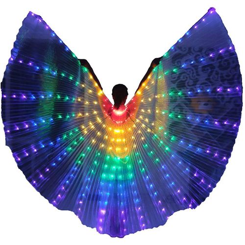 Costume D'ange De Danse Orientale À Led Avec Ailes D'isis