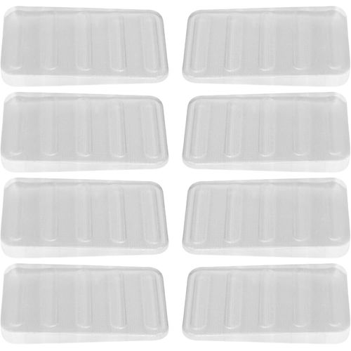 Letnerny-Lot De 8 Butoirs De Porte Transparents Antidérapants Et Résistants Aux Rayures Pour Tous Les Sols, Cales De Porte Réglables En Hauteur Pour Équilibrer Les Tables, Commodes, Salles De Bai