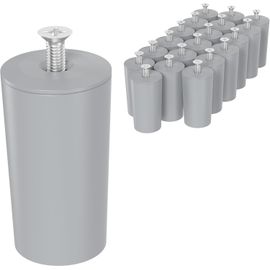 LETNERNY-Butée Tampon Pour Volets Roulants, Set De 20 Pièces 40Mm Avec Vis Gris, Butée, Protection De Volet Roulant Complète