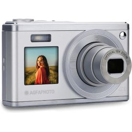 LETNERNY-Agfa Photo Realishot Dc9200 - Appareil Photo Numérique Compact, 24 Mp, Vidéo 4K, Zoom Optique 10X, Ecran Double 2,8"" + 1,54"", Capteur Cmos, Stabilisation D'Image, Batterie Lithium - Silver