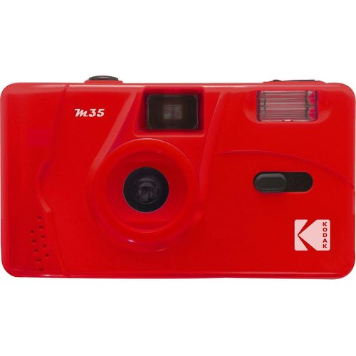 LETNERNY-M35 Da00239 - Appareil Photo Rechargeable 35Mm, Objectif Grand Angle Fixe, V ur Optique, Flash Intégré, Pile Aaa ¿ Rouge