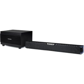LETNERNY-Barre De Son 120W Avec Caisson De Basses Sans Fil ¿ Bluetooth 5.0 ¿ Compacte 51 Cm ¿ Entrée Optique & Aux ¿ Fixation Murale ¿ Modes Audio ¿ Basses Profondes- Télécommande Incluse ¿ Sb60Bts