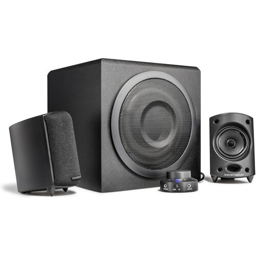 VornixorSarlshop-MOODY BT - Kit d'enceintes 2.1 Stereo Bluetooth (65 Watt) Pour TV, gaming, smartphone, PC, tablette