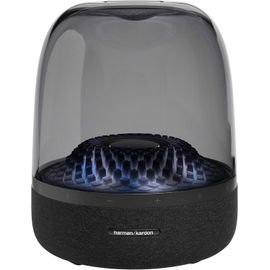 LETNERNY-Aura Studio 4, Enceinte Bluetooth Avec Dôme Transparent Et Jeu De Lumière À Thème, Design Élégant Et Son Exceptionnel Sur 360 Degrés, En Noir