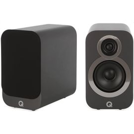 LETNERNY-3010I Paire D'Enceintes Compactes Pour Étagère Gris Graphite ¿ Boîtier Reflex 2 Voies, Haut-Parleur De Basse 100 Mm Et Tweeter 22 Mm ¿ Hifi Stéréo/Passif