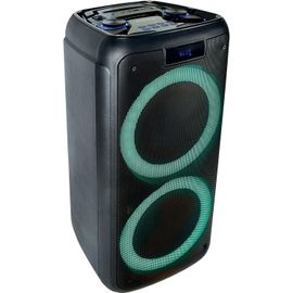 LETNERNY-Freesound400 - Enceinte Portable Sur Batterie Avec Bluetooth, Usb, Sd Et Aux-In Avec Leds D - 400W - Noir