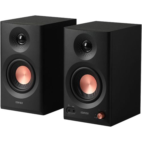 LETNERNY-Mr3 - Haut Parleurs De Studio Compacts 2.0, Hi-Res Audio, Bluetooth V5.4, Contrôles Physiques, Rca, Aux, Application Mobile, 2X18W, Noir