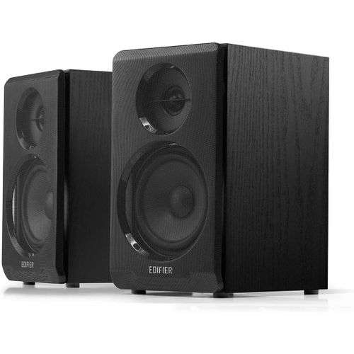 LETNERNY-R33Bt - Enceintes D'Ordinateur Bluetooth Actives - Haut-Parleur D'Étagère 2.0 - Moniteur De Studio Alimenté, Noir