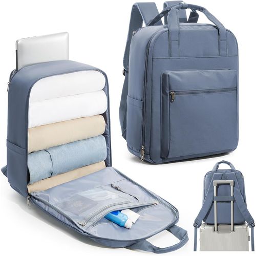 Bagage Cabine 40x20x25 pour Ryanair Sac à Dos Voyage Cabine Avion 20 L Femme Homme sous Siège Bagage à Main 45x36x20 Easyjet Sac à Dos avec Pochette Antivol pour Ordinateur Portable 14 Pouces.[T132]