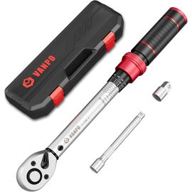 XIXA-Clé Dynamométrique 1/4"",3-25 Nm,Clé Dynamométrique Velo Avec 72 Dents,Précision ± 3%,Kit D'Entretien Avec 10Cm Barre D'Extension,3/8"" Adaptateur Pour Vélos Route Y Montagne,Moto
