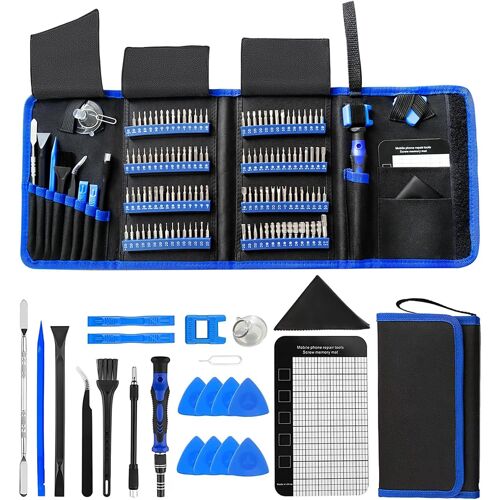 SUBZONAL-Tournevis de Précision 142 en 1 kit, Tournevis Lunettes opticien avec Magnétique 120 Embouts pour Réparation électronique, ordinateur Portable, Petits Appareils, Téléphone Portable, PS4, Mon