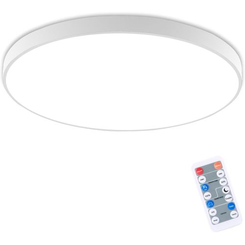 Ytseazn-Plafonnier Led Detecteur De Mouvement 18w,Lampe Detecteur De Mouvement Interieur Ip54 4000k,Plafonnier Detecteur De Mouvement Avec Télécommande Pour Escalier Cave Garage Carport,Rond,22cm