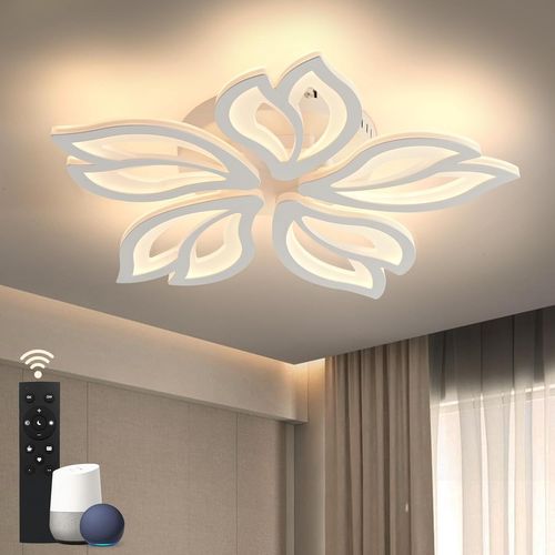 Plafonnier Led Avec Télécommande,Luminosité Réglable,Plafonniers En Acrylique Pour Chambre À Coucher,Salon,Décoration De Noël