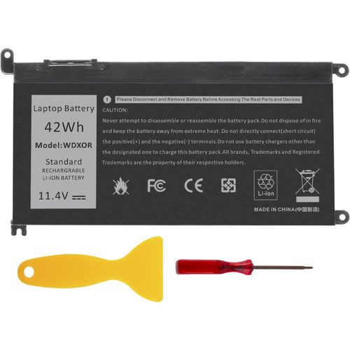 AOAL-Wdxor Batterie De Remplacement Pour Dell Wdxor Batteries D'Ordinateur Portable Compatible Avec Dell Inspiron 13 7368 7378 15 5565 5567 5568 5578 17 5765 5767 7368 7378 7560 7570 7579 7569 [11.4V