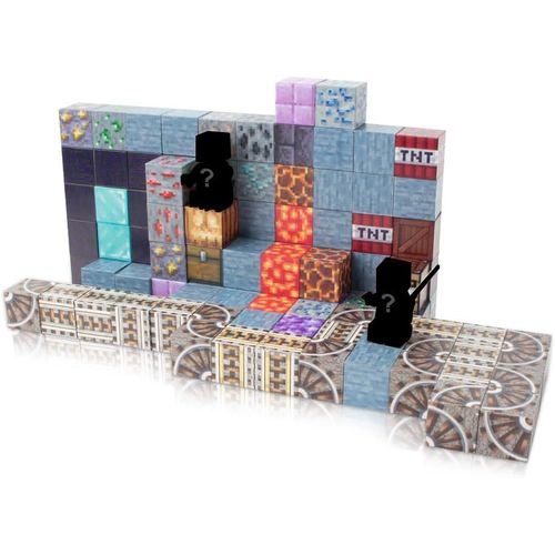 KALWL-Construction Magnetique Enfant 100 Pieces,Jeu De Construction Magnétique Avec 3 Méchants Aléatoires,Jouet Magnetique Enfant,Blocs De Constructions Aimantés,Cadeau Pour Garcon Fille