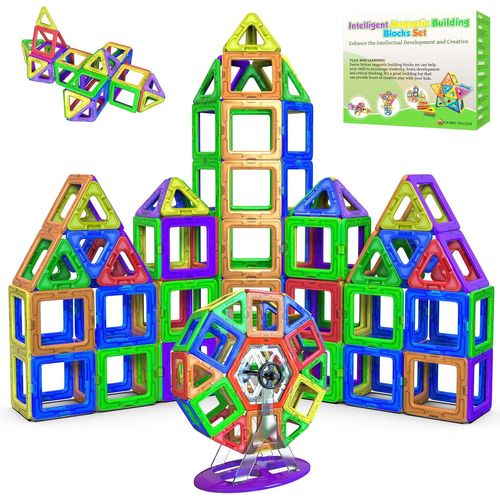 KALWL-Blocs De Construction Magnétiques¿Cadeaux De Luxe Pour Les Enfants¿Blocs De Constructions Aimantés-Jeux Pour Garçons Et Filles-Créatif Et Éducatif Pour Enfants De 2,3,4,5,6,7 Ans