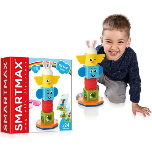 YOUY-Smartmax Magnetic-Mon Premier Totem | Jeux Pour Enfants | Jeux De Construction Magnétique | Jeux Educatif 1 An Et 5 An | Jeux Enfant | Cadeau Enfant