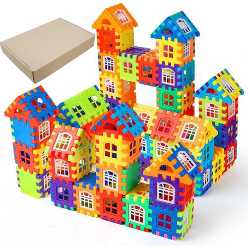 KALWL-Kit Construction Cabane Enfant,Jouet De Construction Pour Enfants,Jeu De Construction 3-7 Ans (150 Pices E-019)