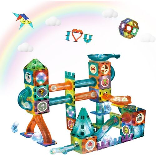KALWL-110 Pièces Enfants Blocs De Construction Magnétiques Jouet,3D Jeux De Construction Éducatifs Aimanté,Ensemble Jouets Éducatifs,Pour Cadeau Garcon&Fille