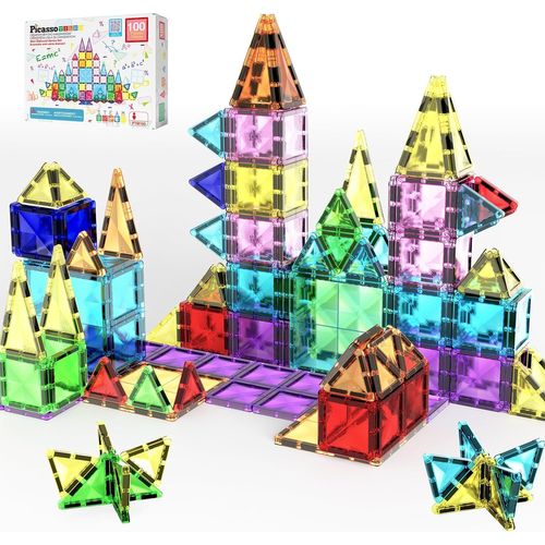 KALWL-100 Pcs Bloc De Construction Magnétique Mini Série Diamant Taille Voyage On-The-Go Aimant Construction Jouet Ensemble Stem Learning Kit Jeu Éducatif Développement