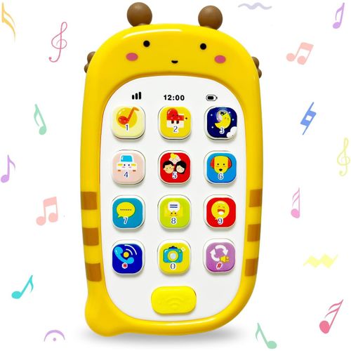 TDRFL-Téléphone Portable Pour Enfant Jouet,Jouets Telephone Musique Baby Sound Jouets,Téléphone Éducatif Multifonction Jouet Sensorielle Précoce Cadeau Pour Bebe 6 9 12 18 Mois