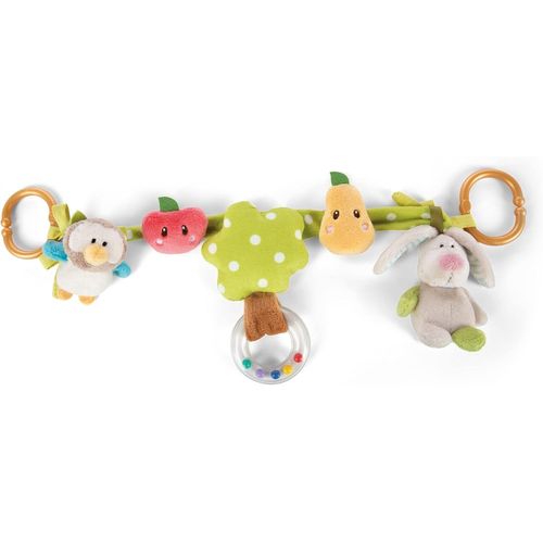 NouvelHorizonstore-Spirale d¿Activités en Peluche Lapin et Hibou 40 cm Coloré I Arche de Jeu pour Bébé avec 5 Figurines Suspendues I Jouet Poussette avec 2 Anneaux de Fixation Amovibles - 48512