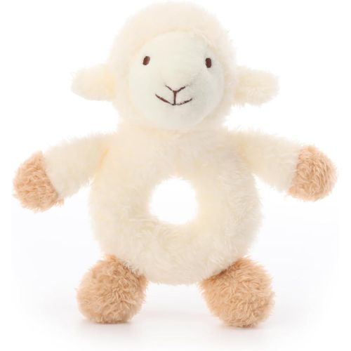 Tdrfl-Bébé Rattles Toys Hochet Peluche Confort Pour Bébés Nouveau-Nés Agneau 12cm