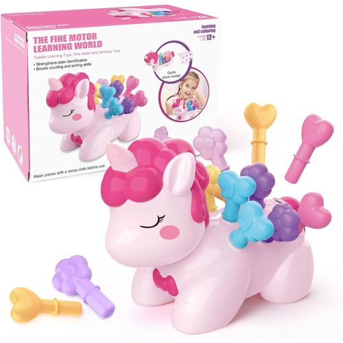 ERYI-Jouet Montessori 18 Mois Filles Jouet De Tri Jouet Sensoriel Motricité Fine Bebe Jeux Éducatif Pour Apprendre À Compter Et Les Couleurs Cadeau Pour Enfants Bebe Fille 1 An