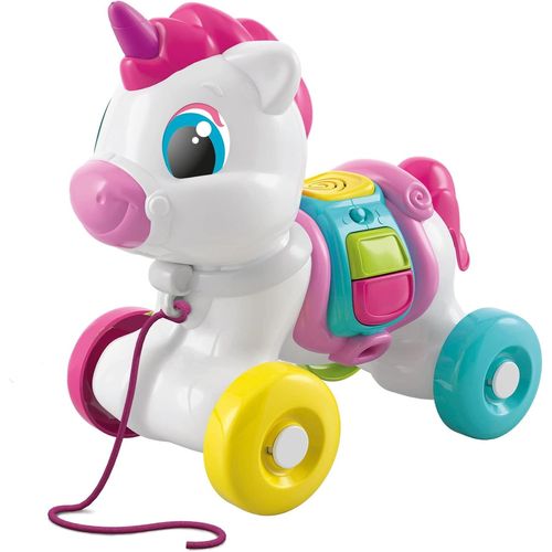 TDRFL-Bébé Licorne Toujours Avec Moi Trainer Interactif,Animal À Tirer,Jeu Pour La Motricité,Premières Étapes,Apprendre À Marcher,Enfants 6 Mois-Made In Italy,Couleur Italienne,17803