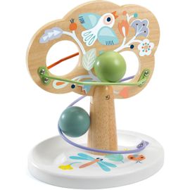 Tdrfl-Babytree Toboggan À Balles En Bois-Dès 18 Mois-Jouet Éducatif,Améliore La Dextérité-Expérience De Jeu Captivante,Couleurs Douces-Matériaux De Qualité-Bois Et Métal-Sans Montage