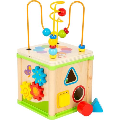 Tdrfl-Cube D'activités ""Insectes"",Y Compris Jeux De Formes,Horloge D'apprentissage,Roues Dentées Et Circuit De Motricité,À Partir De 2 Ans