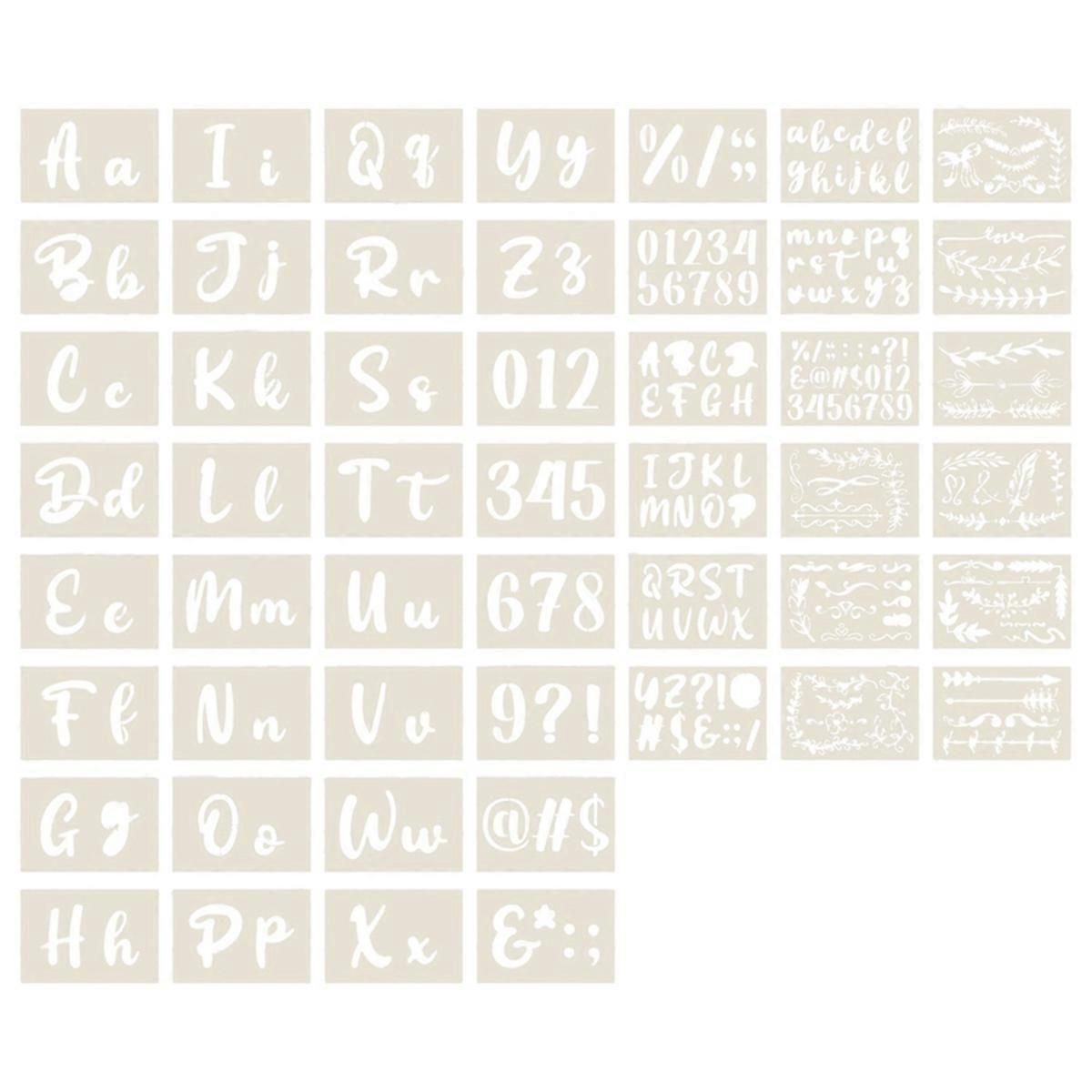 Alphabet Calligraphie pas cher - Meilleures offres Soldes Hiver 2026, image size:1200x1200