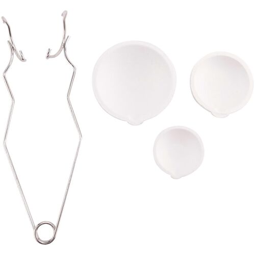 4 Pièces Petit Creuset En Céramique Fondant Bol Plat Tasse Ensemble Fondant Or Argent Cuivre Avec Pince À Fouet